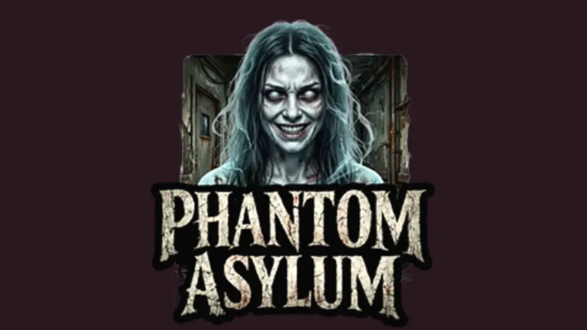 Visual horor psikologis dalam slot Phantom Asylum dengan latar rumah sakit jiwa yang mencekam