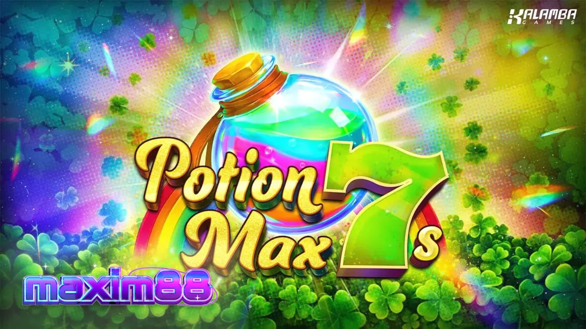 Tampilan visual mesin slot Potion Max 7s dengan tema Irlandia